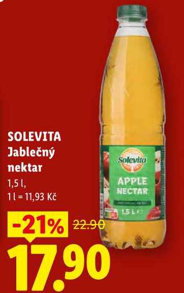 SOLEVITA Jablečný nektar, 1,5 l