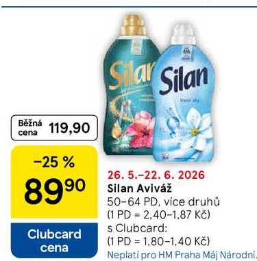 Silan Aviváž, 50-64 PD, více druhů