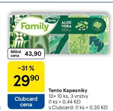 Tento Kapesníky, 10x 10 ks, 3 vrstvy  
