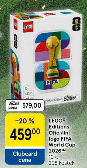 LEGO® Editions Oficiální logo FIFA World Cup 2026™M 10+, 298 kostek Tesco