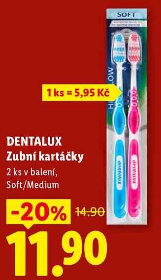 DENTALUX Zubní kartáčky, 2 ks Lidl