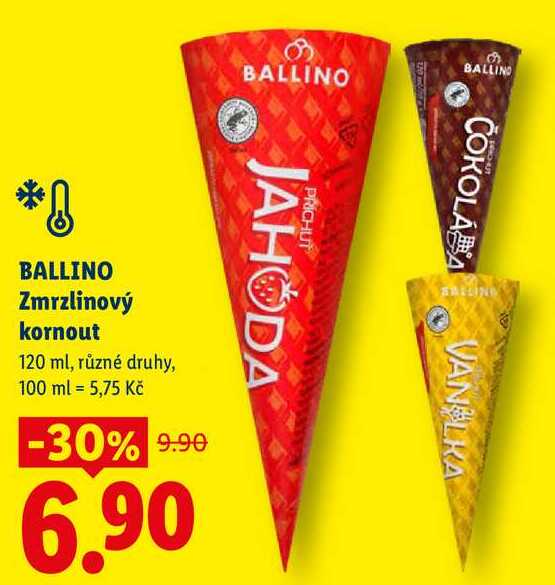 BALLINO Zmrzlinový kornout, 120 ml
