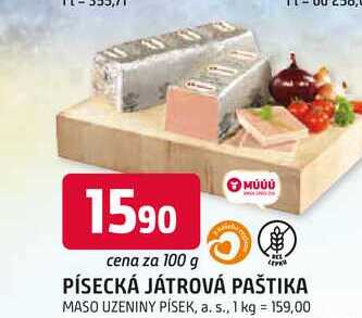 PÍSECKÁ JÁTROVÁ PAŠTIKA 100g