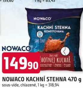 NOWACO KACHNÍ STEHNA 470 g sous-vide, chlazené