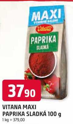 VITANA MAXI PAPRIKA SLADKÁ 100 g 