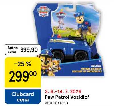 Paw Patrol Vozidlo, více druhů Tesco