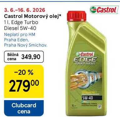 Castrol Motorový olej, 1 l, Edge Turbo Diesel 5W-40  