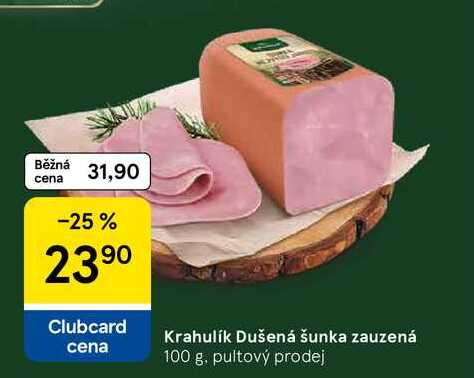 Krahulik Dušená šunka zauzená, 100 g