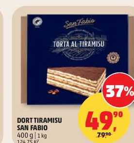 DORT TIRAMISU SAN FABIO, 400 g 