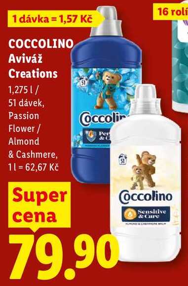 COCCOLINO Aviváž Creations, 1,275 l/ 51 dávek, Lidl