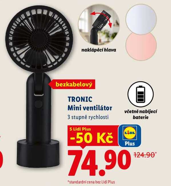 TRONIC  Mini ventilátor 