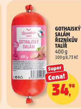 GOTHAJSKÝ SALÁM ŘEZNÍKŮV TALÍŘ, 400 g