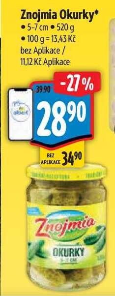 Znojmia Okurky, 520 g  