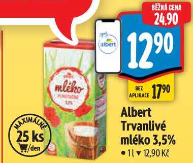 Albert Trvanlivé mléko 3,5%, 11