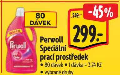 Perwoll Speciální prací prostředek, 80 dávek