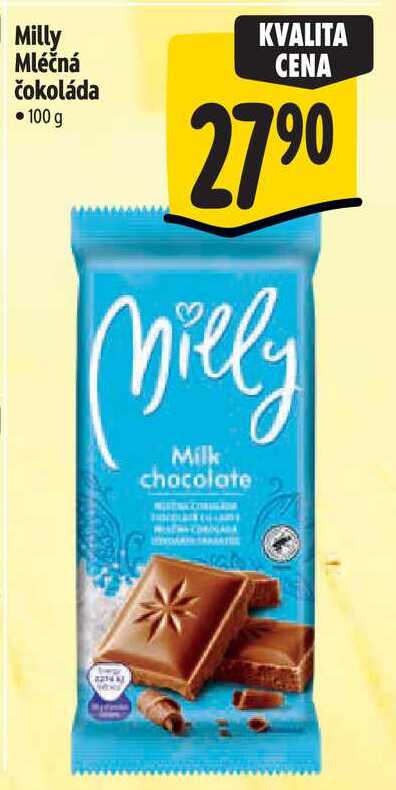Milly Mléčná čokoláda, 100 g  