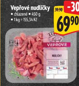 Vepřové nudličky, 450 g