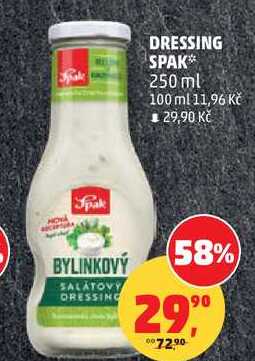 DRESSING SPAK, 250 ml