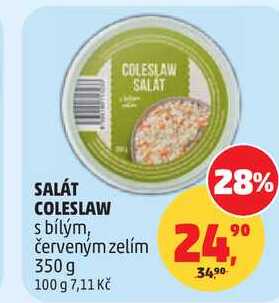 SALÁT COLESLAW s bílým, červeným zelím, 350 g 