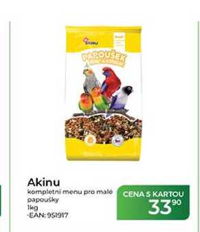 Akinu kompletní menu pro malé papoušky 1kg