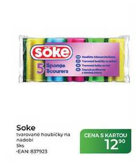 Soke tvarované houbičky na nádobí 5 ks Tamda Foods