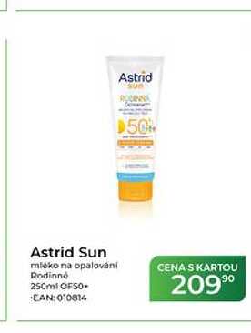 Astrid Sun mleko na opalování Rodinné 250ml OF50+ Tamda Foods