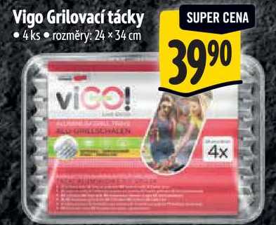 Vigo Grilovací tácky, 4ks Albert
