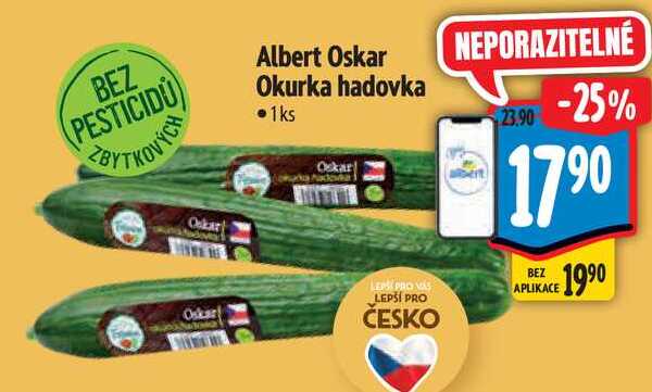 Albert Oskar Okurka hadovka, 1 ks  