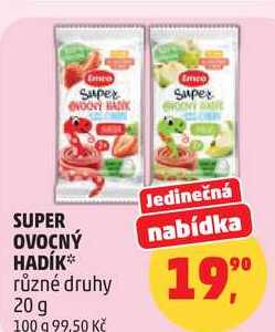 Emco OVOCNÝ HADÍK různé druhy, 20 g Penny Market