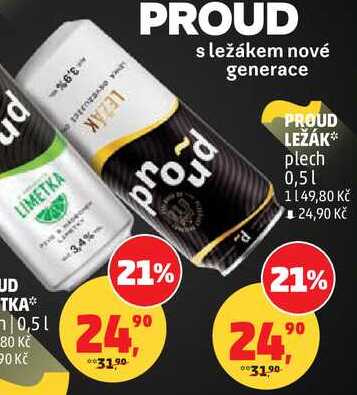PROUD LEŽÁK plech, 0,5 l