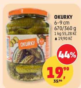 OKURKY 6-9 cm, 670/360 g 