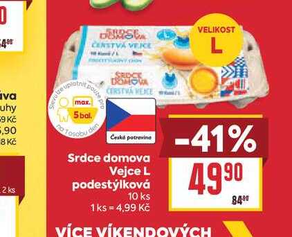 Vejce L podestýlková 10 ks
