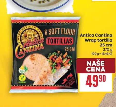 Antica Cantina Wrap tortilla 25 cm 370 g 