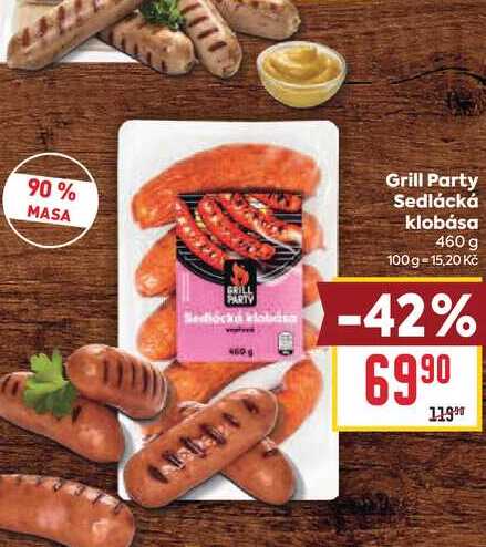 Grill Party Sedlácká klobása 460 g 