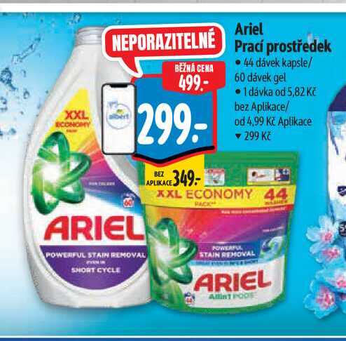Ariel Prací prostředek  44 dávek kapsle/ 60 dávek gel Albert