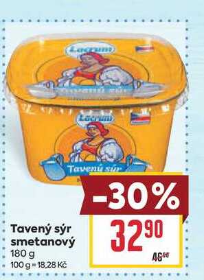 Tavený sýr smetanový 180 g 