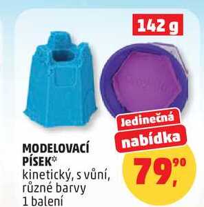 MODELOVACÍ PÍSEK kinetický, s vůní, různé barvy, 1 balení  