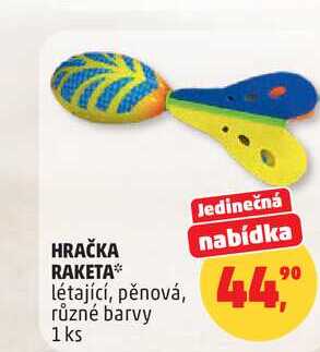 HRAČKA RAKETA létající, pěnová, různé barvy, 1 ks  