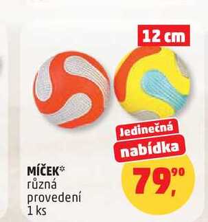 MÍČEK různá provedení, 1 ks  