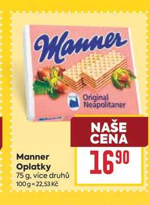 Manner Oplatky 75 g