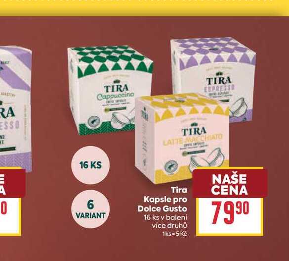 Tira Kapsle pro Dolce Gusto 16 ks v balení 