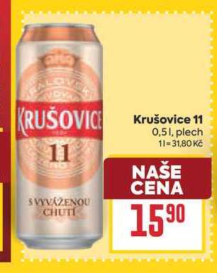 Krušovice 11 0,51, plech