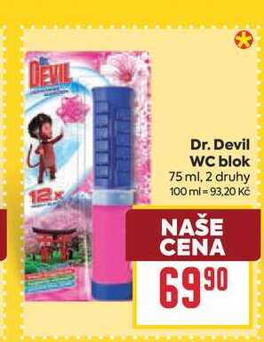 Dr. Devil WC blok 75 ml BILLA