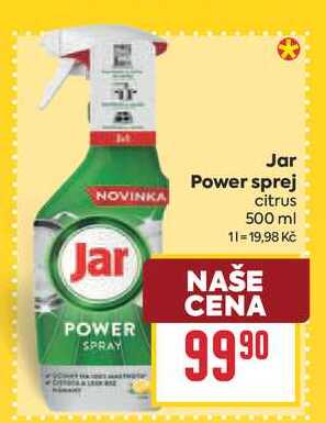 Jar Power sprej citrus 500 ml BILLA