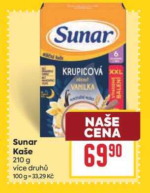 Sunar Kaše 210 g
