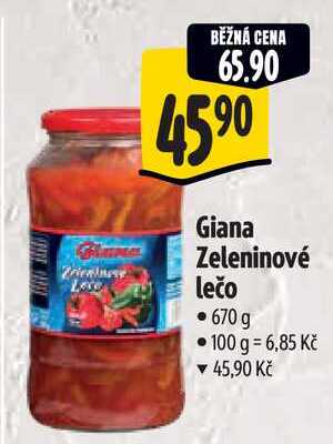 Giana Zeleninové lečo, 670 g