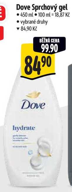 Dove Sprchový gel, 450 ml  