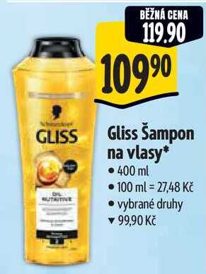 Gliss Šampon na vlasy, 400 ml Albert