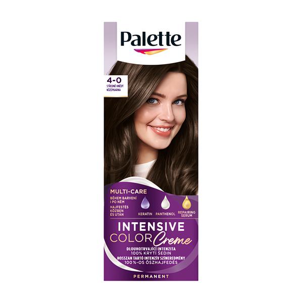 Schwarzkopf Palette Intensive Color Creme permanentní barva na vlasy 4-0 Středně hnědý
