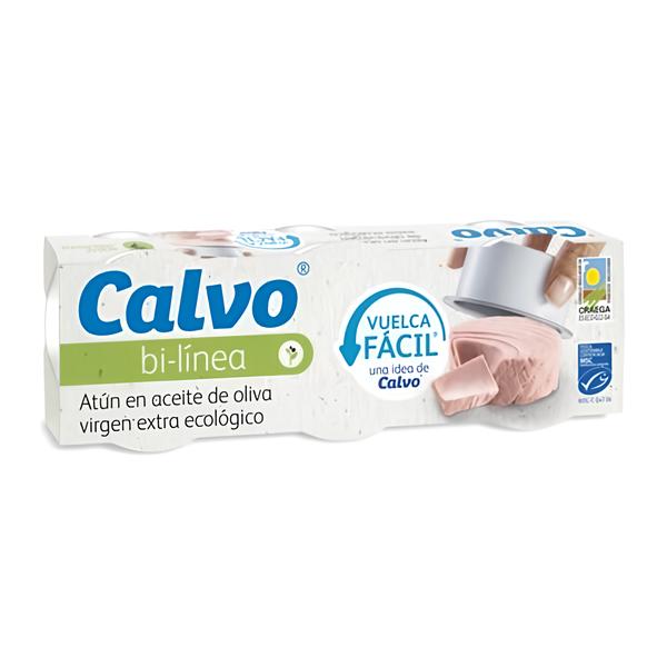 Calvo Tuňák v bio extra panenském olivovém oleji, 3x65g